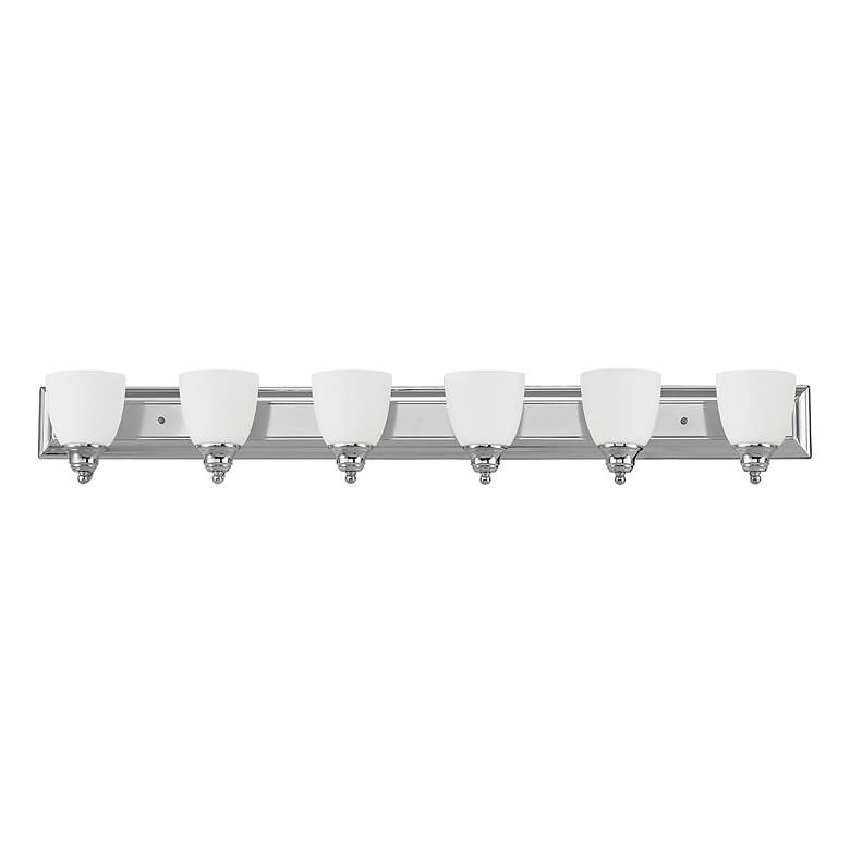 Image 4 Springfield 6-Light 7-in Polished Chrome Bell Vanity Light Bar more views