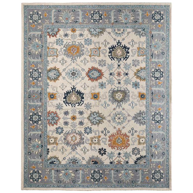 Fairview Spring Blue Rug Springfield Floral & Botanical Hand Tufted Blue Area Rug 8A46F 5' x 8 ...
