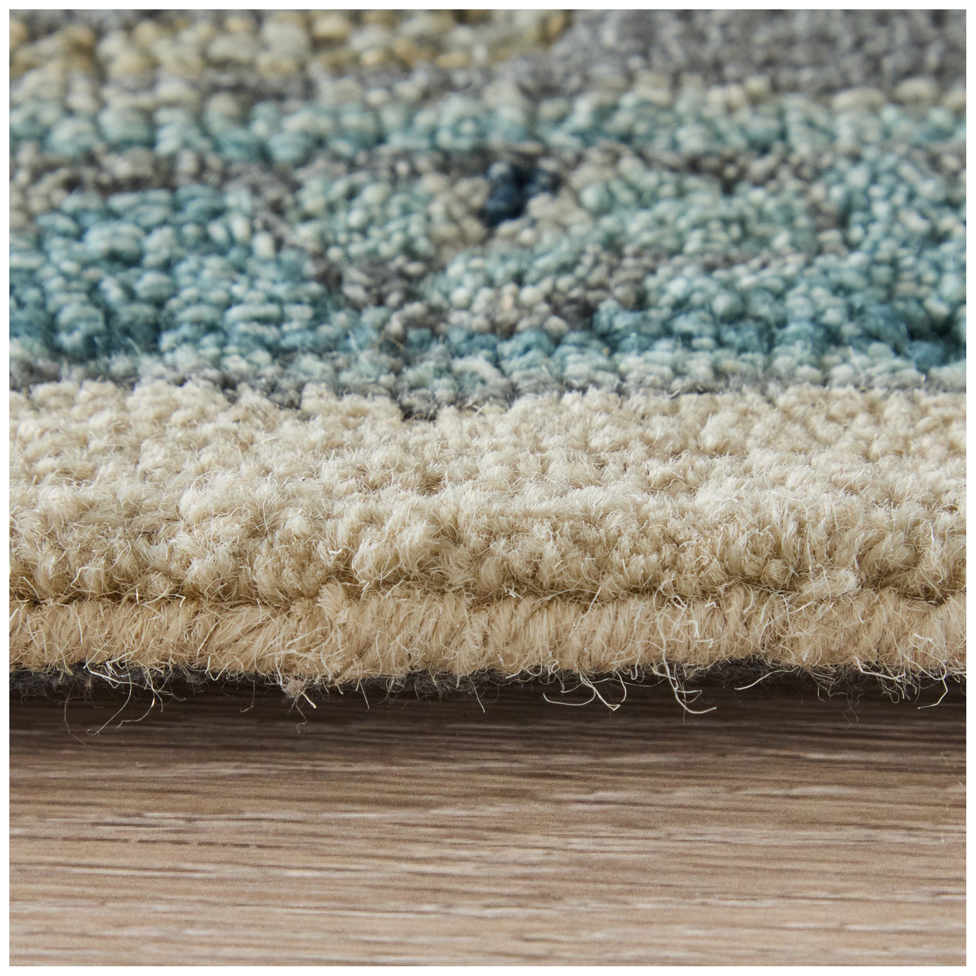 Springfield Floral & Botanical Hand Tufted Blue Area Rug 8A46F 5' x 8'