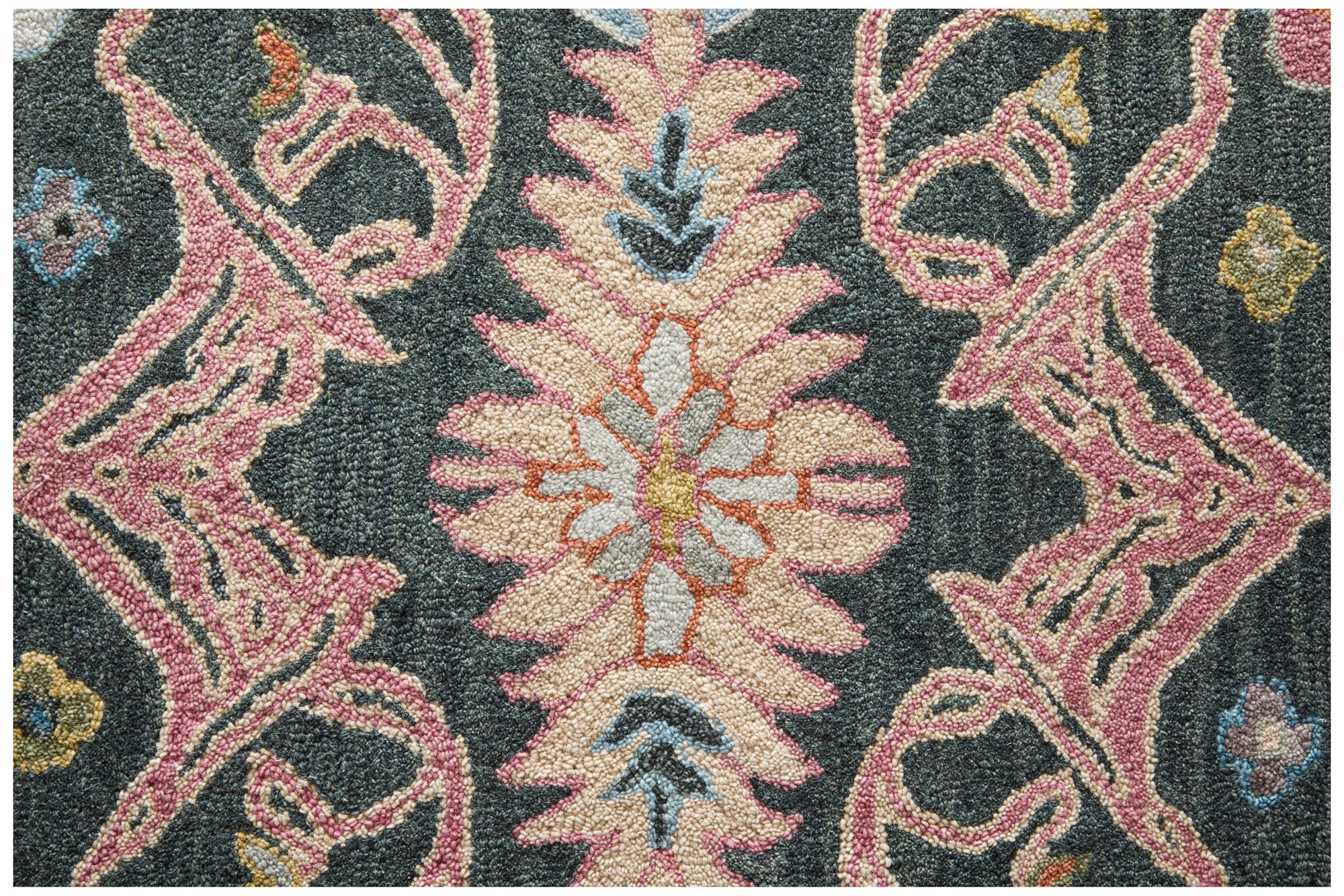 Image 6 Springfield Floral & Botanical Hand Tufted Gray Area Rug 8A47F 5' x 8' more views