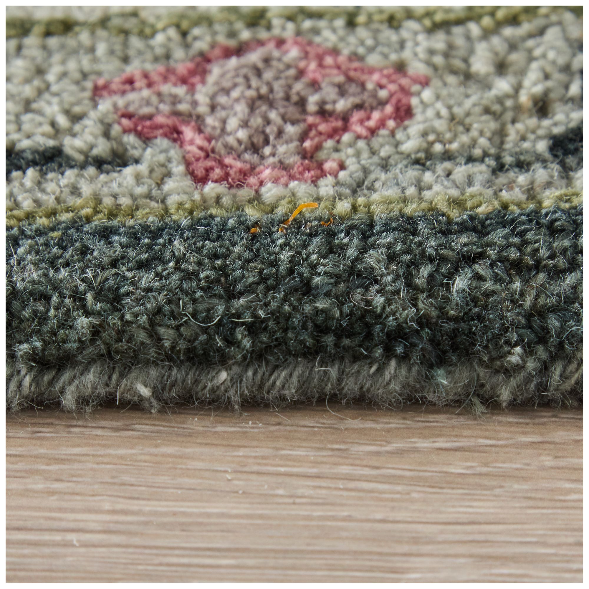 Springfield Floral & Botanical Hand Tufted Gray Area Rug 8A47F 5' x 8'