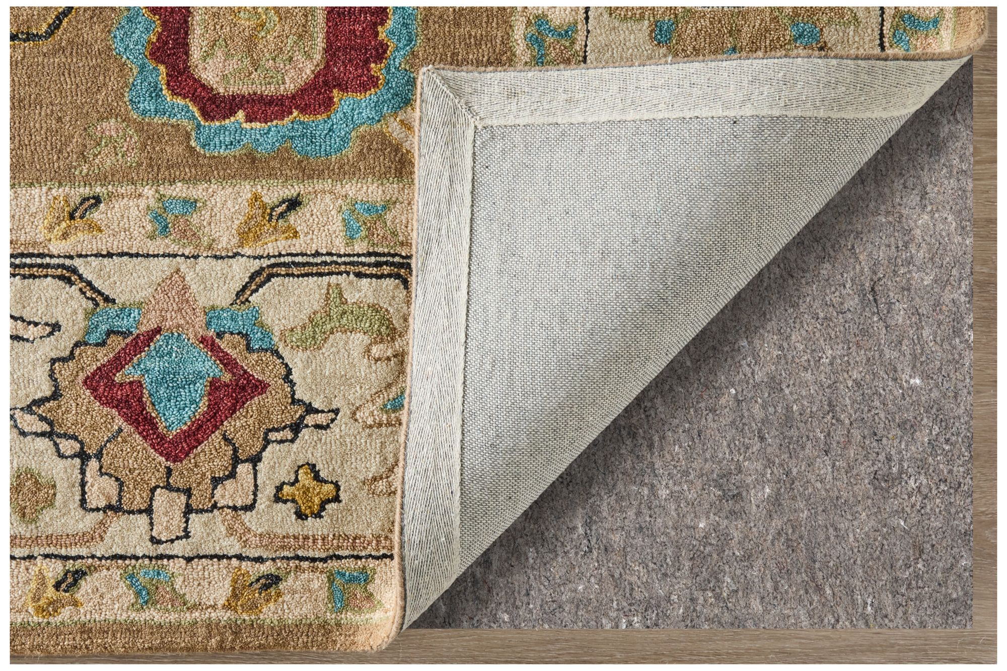 Image 4 Springfield Floral & Botanical Hand Tufted Tan Area Rug 8A45F 5' x 8' more views