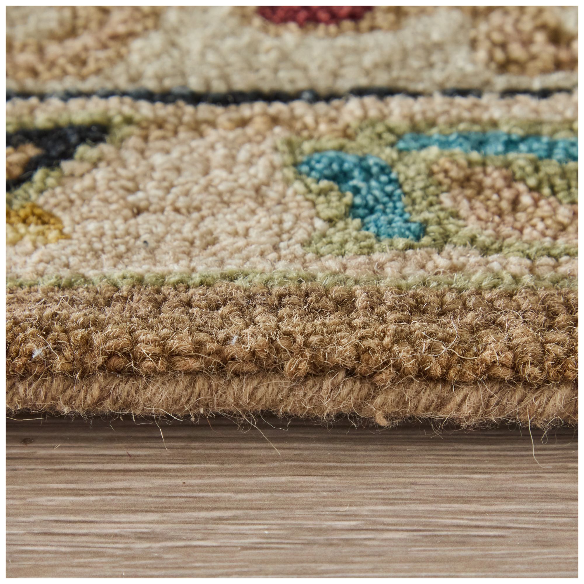 Springfield Floral & Botanical Hand Tufted Tan Area Rug 8A45F 5' x 8'
