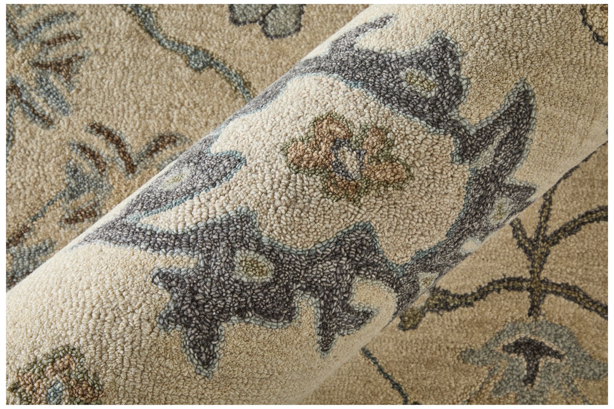 Image 5 Springfield Floral Hand Tufted Ivory Area Rug 8A48F 5' x 8' more views