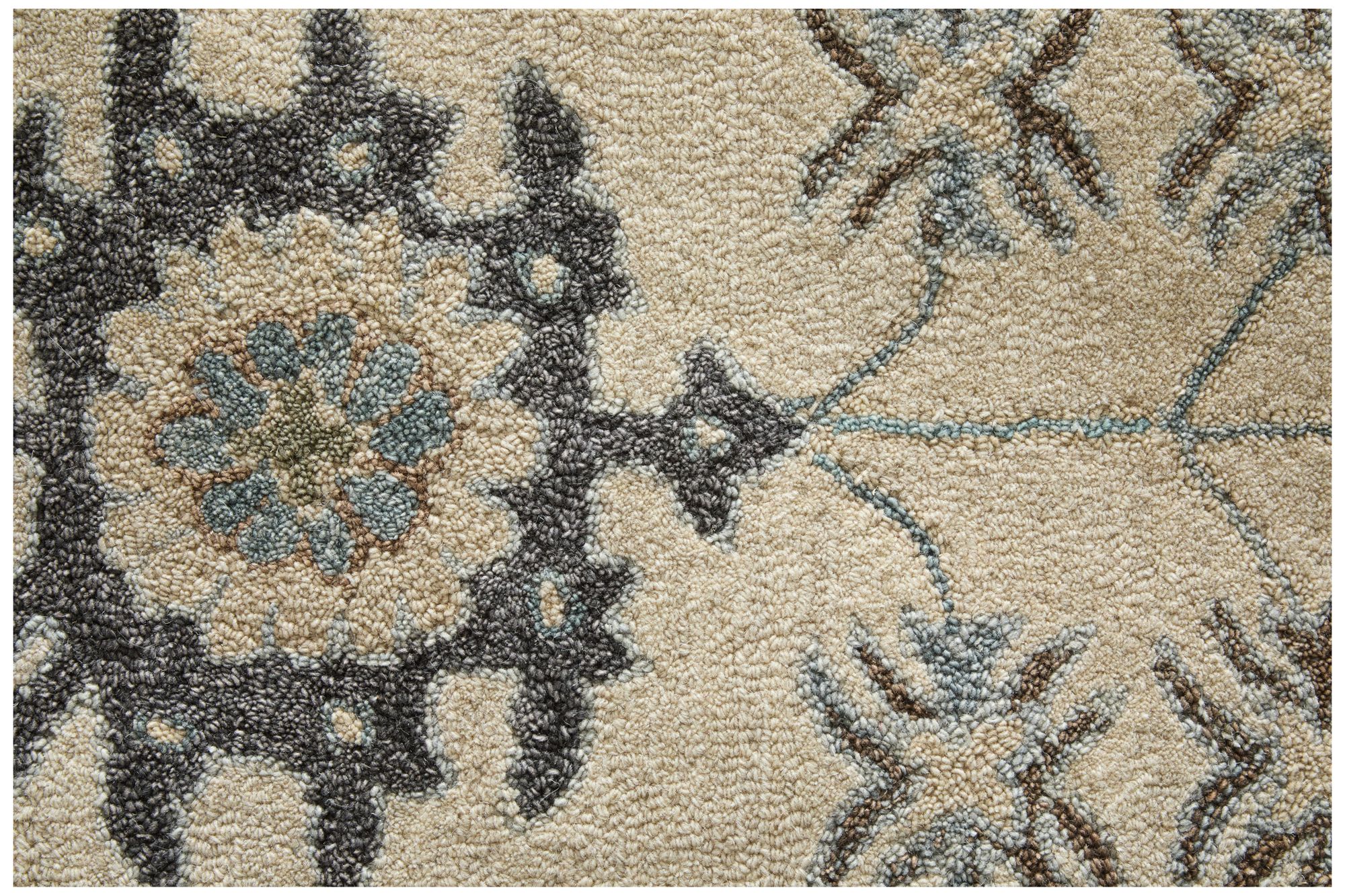 Image 6 Springfield Floral Hand Tufted Ivory Area Rug 8A48F 5' x 8' more views