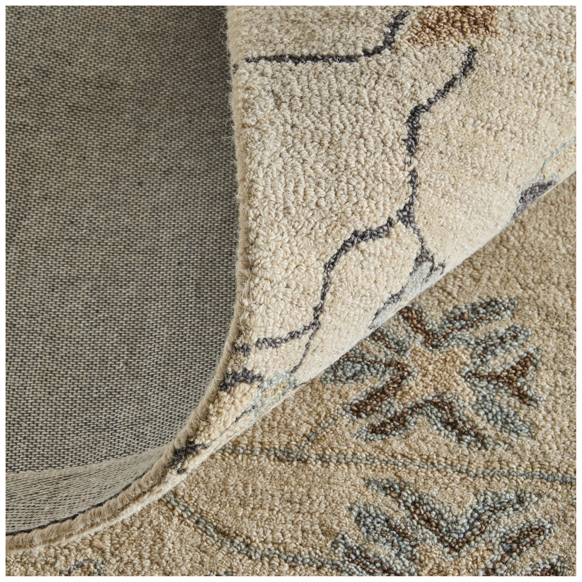 Image 7 Springfield Floral Hand Tufted Ivory Area Rug 8A48F 5' x 8' more views