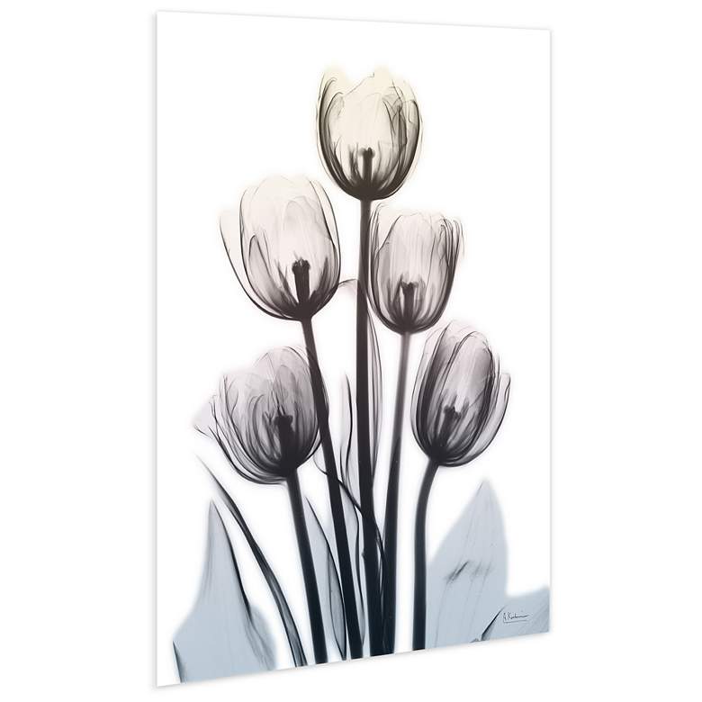 Image 5 Springing Tulips 48 inch High Tempered Glass Graphic Wall Art more views