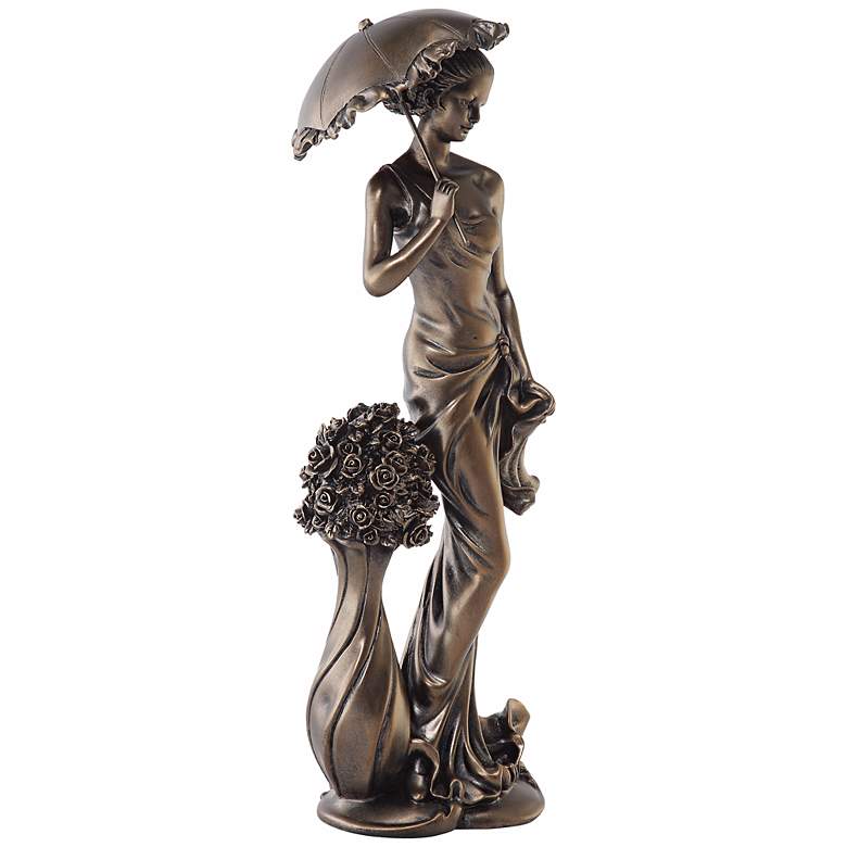 Image 4 Springtime Promenade Bronze Finish 14 3/4 inch High Sculpture more views