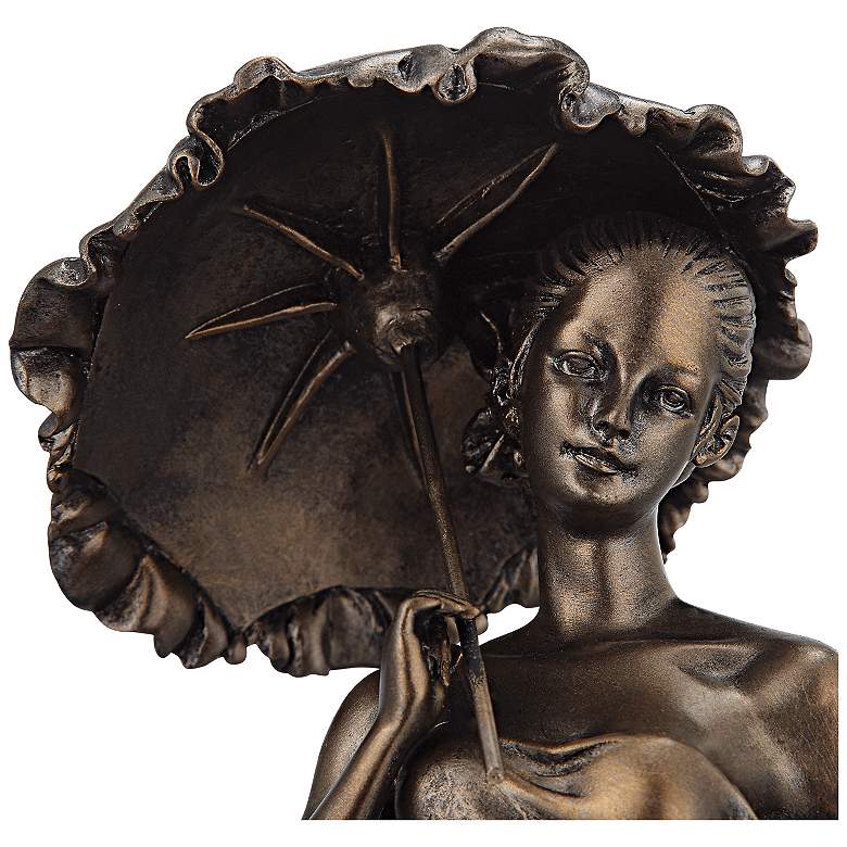 Image 6 Springtime Promenade Bronze Finish 14 3/4 inch High Sculpture more views