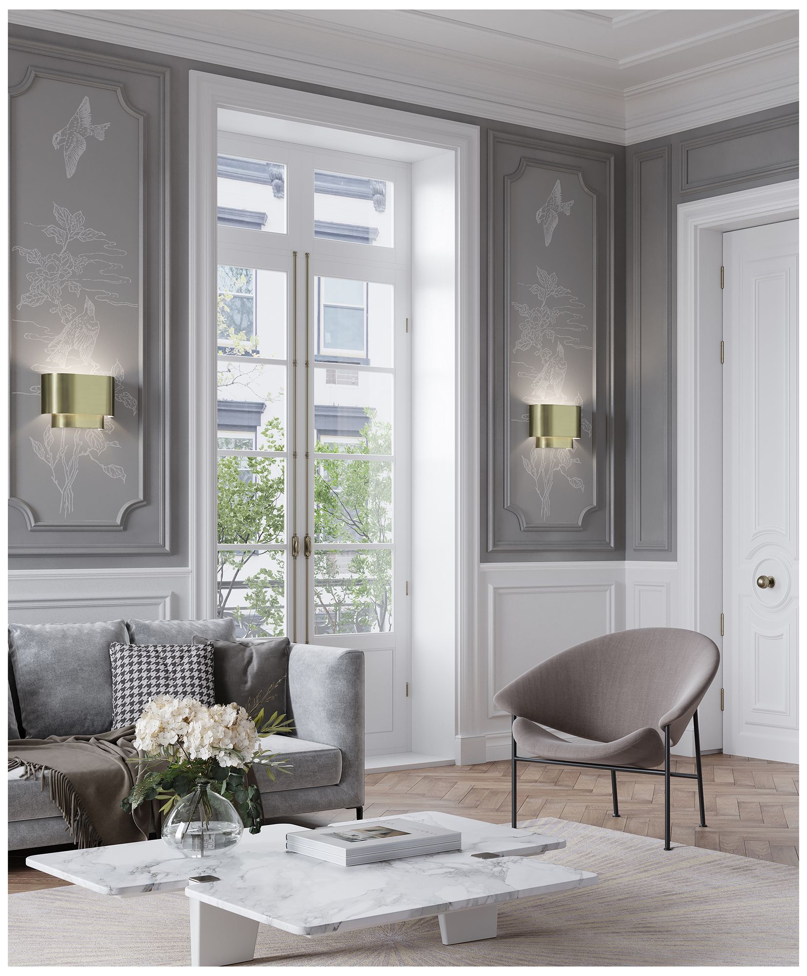 Image 7 Springview 1 Light Antique Brass ADA Sconce more views