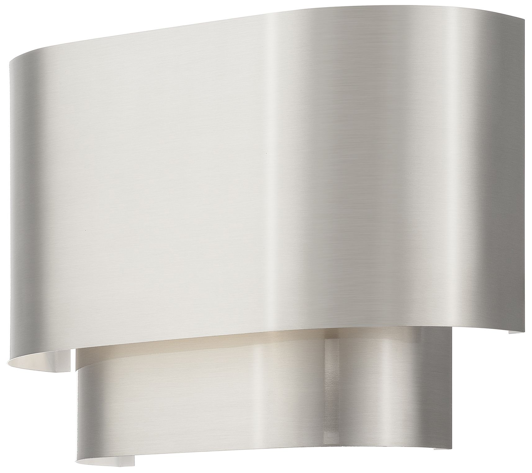 Image 5 Springview 1 Light Brushed Nickel ADA Sconce with Metal Shade more views