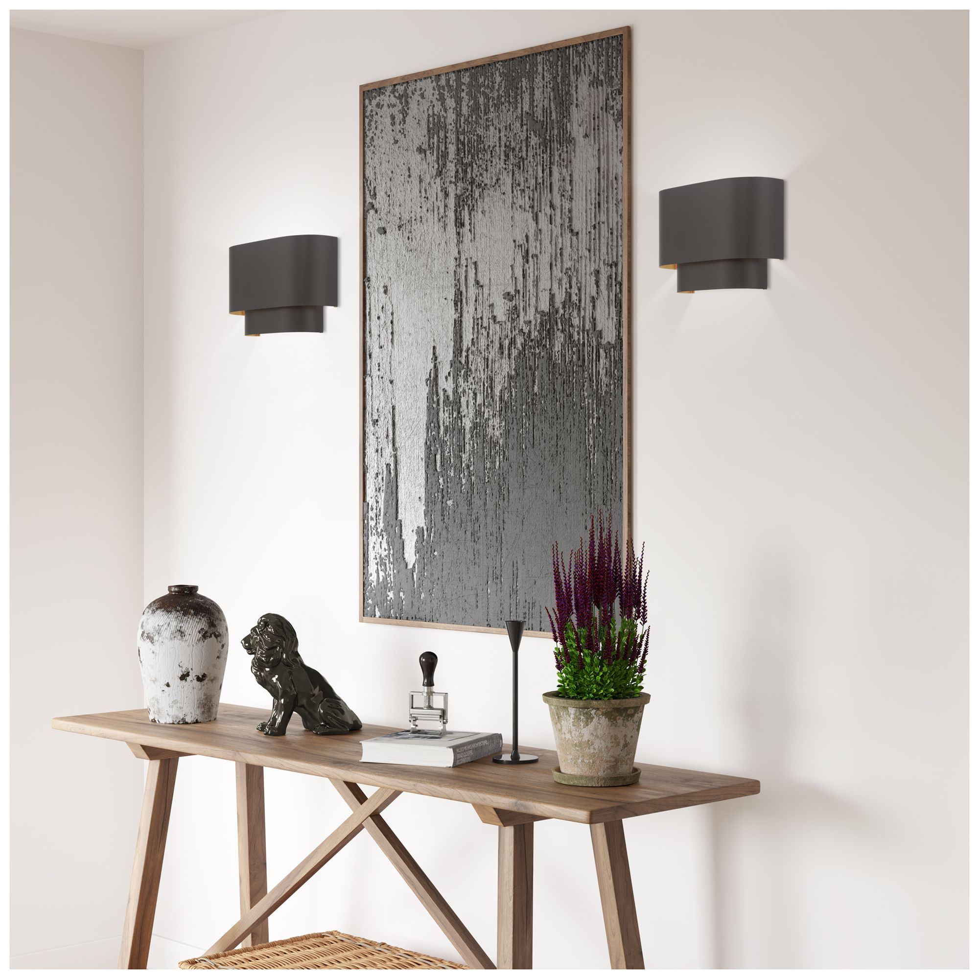 Image 5 Springview 1 Light English Bronze ADA Sconce with Metal Shade more views