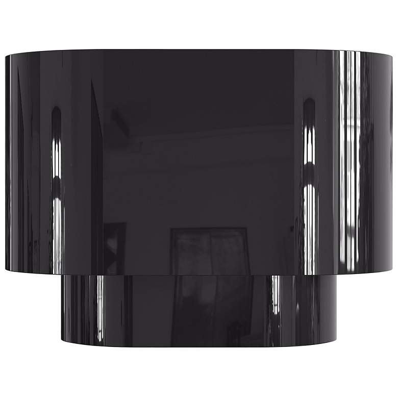 Image 1 Springview 1 Light Shiny Black ADA Sconce