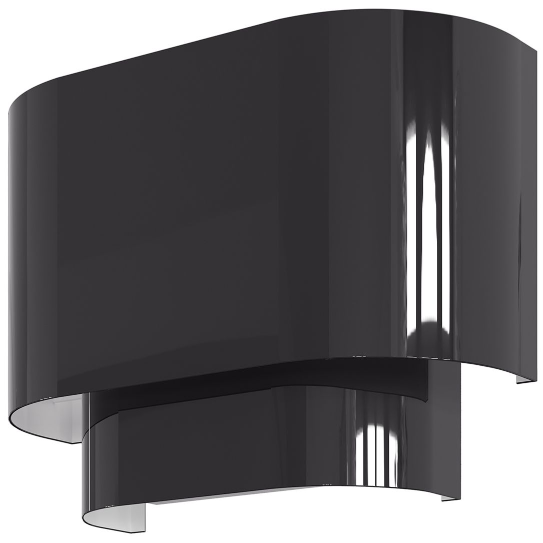Image 6 Springview 1 Light Shiny Black ADA Sconce more views