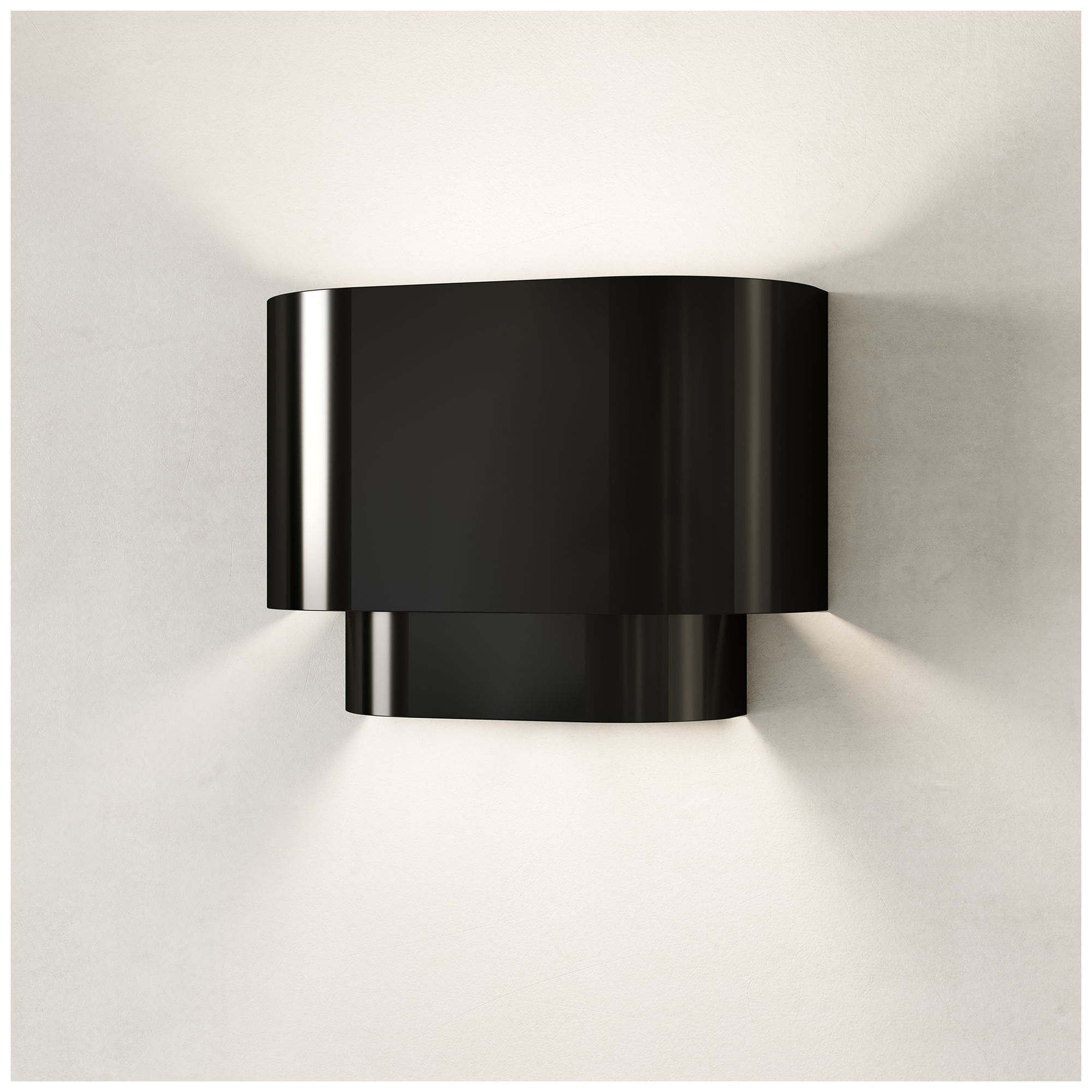 Springview 1 Light Shiny Black ADA Sconce