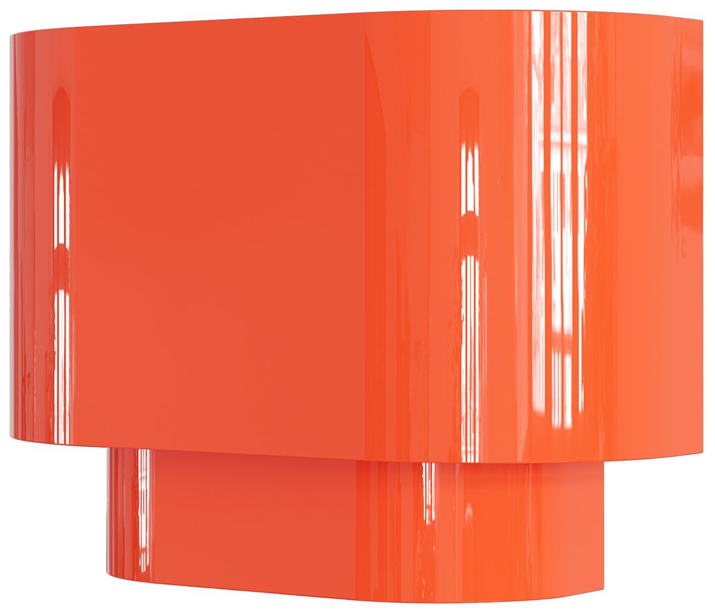 Image 2 Springview 1 Light Shiny Orange ADA Sconce with Shiny Orange Metal Shade more views