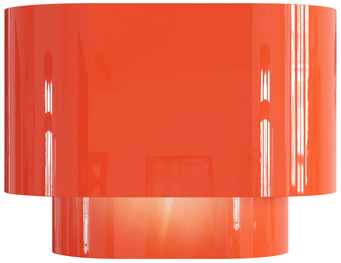 Image 3 Springview 1 Light Shiny Orange ADA Sconce with Shiny Orange Metal Shade more views