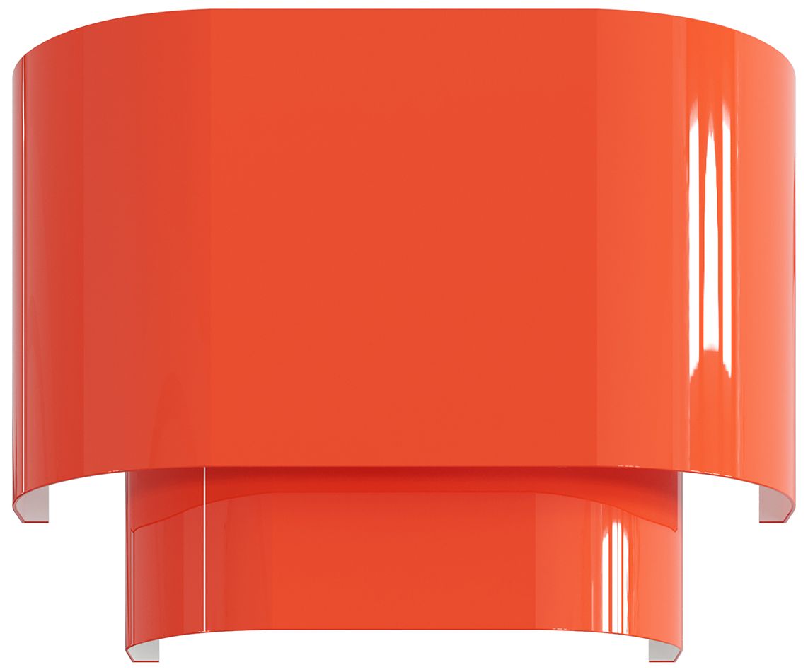 Image 4 Springview 1 Light Shiny Orange ADA Sconce with Shiny Orange Metal Shade more views