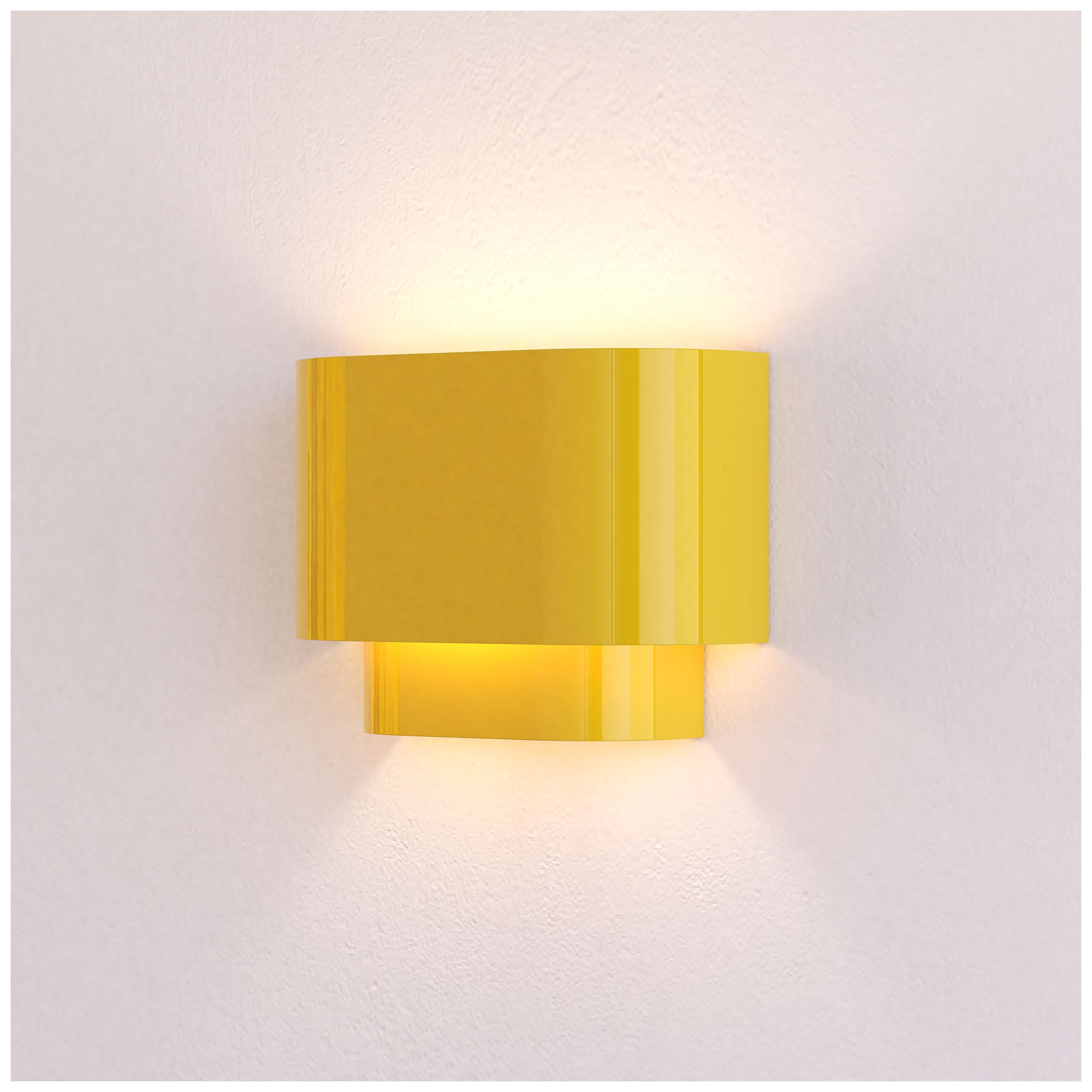 Image 7 Springview 1 Light Shiny Yellow ADA Sconce with Shiny Yellow Metal Shade more views