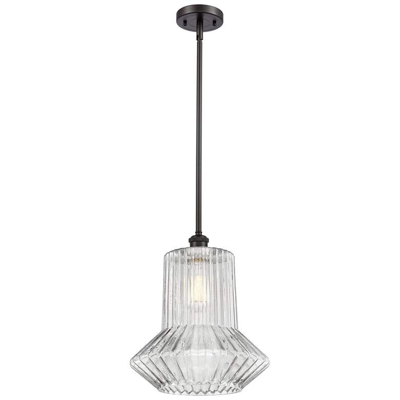 Image 1 Springwater 12" LED Mini Pendant - Oil Rubbed Bronze - Clear Spiral Fl