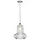 Springwater 12"W Polished Nickel Corded Mini Pendant w/ Spiral Fluted