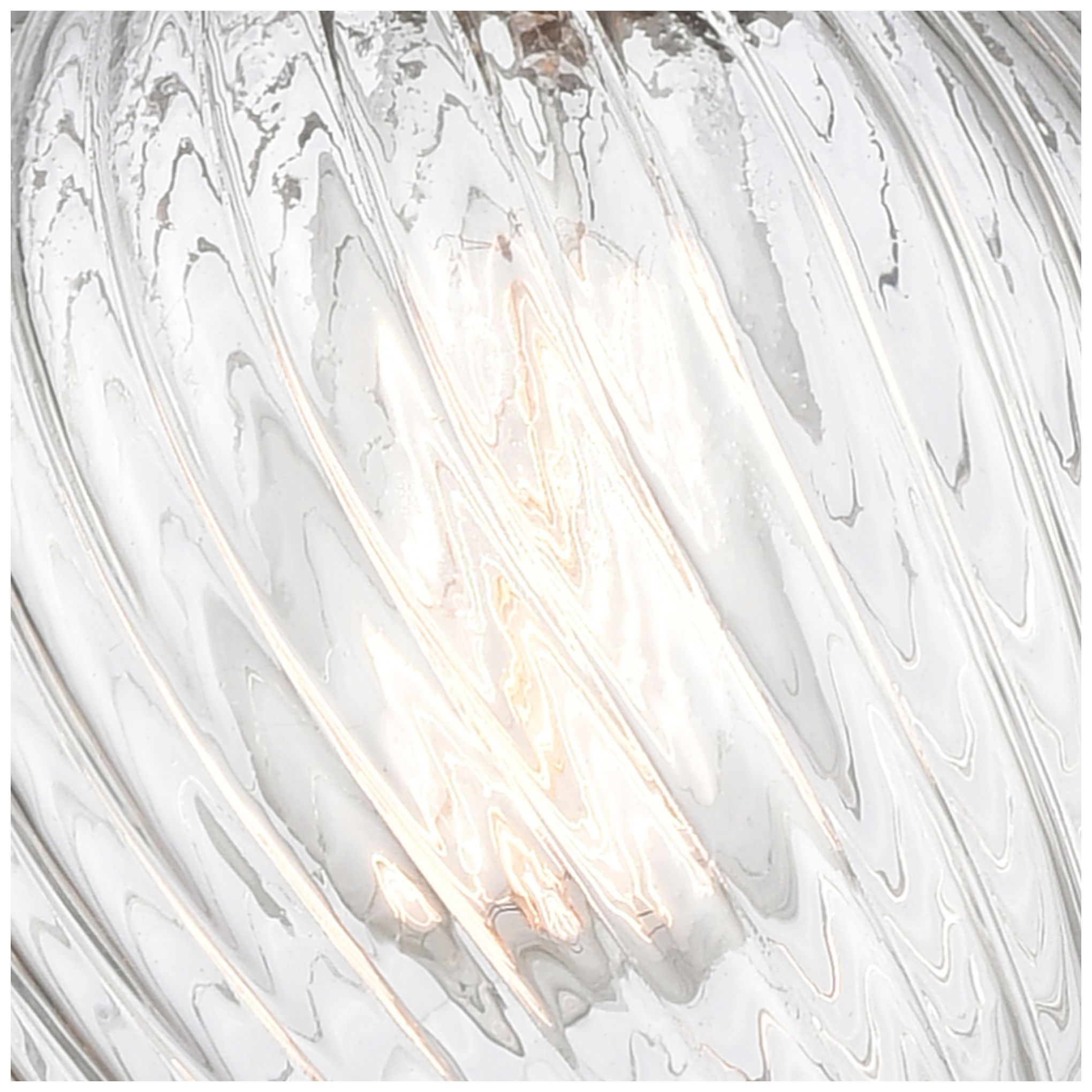 Image 5 Springwater 12"W Polished Nickel Corded Mini Pendant w/ Spiral Fluted  more views