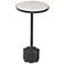 Sprout 12" Black and White Accent Table