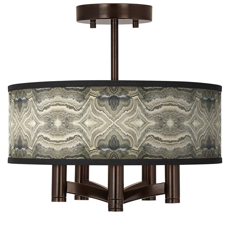 Image 1 Sprouting Marble Ava 5-Light Bronze Ceiling Light