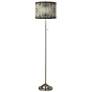 Sprouting Marble Brushed Nickel Pull Chain Floor Lamp