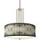 Sprouting Marble Carey 24" Brushed Nickel 4-Light Chandelier