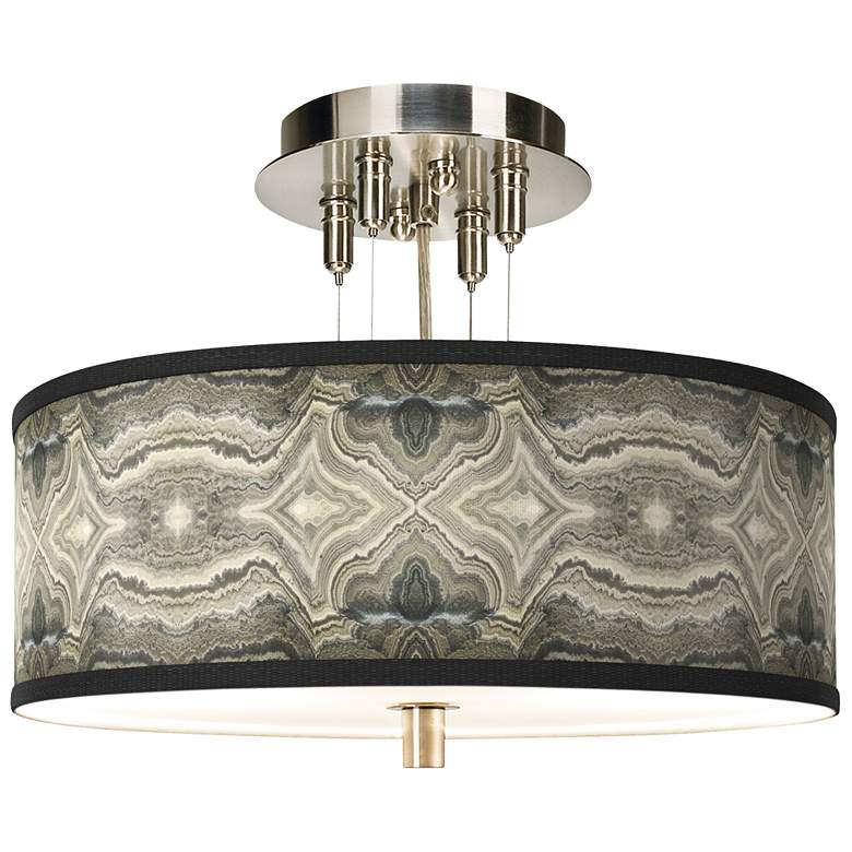Image 1 Sprouting Marble Giclee 14" Wide Ceiling Light