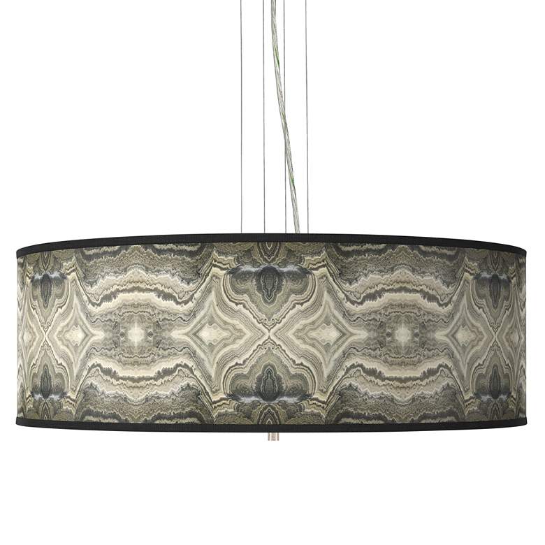 Sprouting Marble Giclee 24&quot; Wide 4-Light Pendant Chandelier
