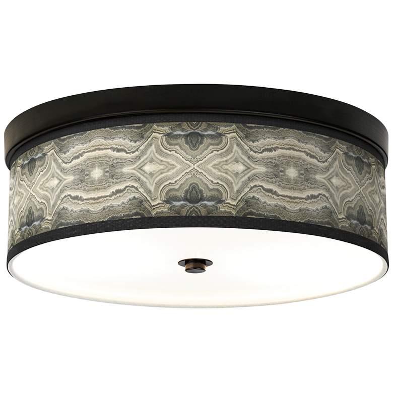 Image 1 Sprouting Marble Giclee Energy Efficient Bronze Ceiling Light