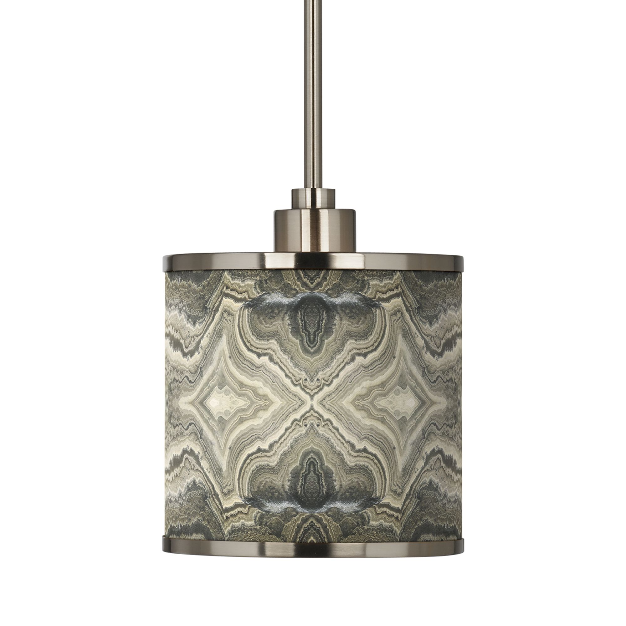 Image 3 Sprouting Marble Giclee Glow 7" WIde Modern Mini Pendant Light more views