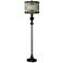 Sprouting Marble Giclee Glow Black Bronze Floor Lamp