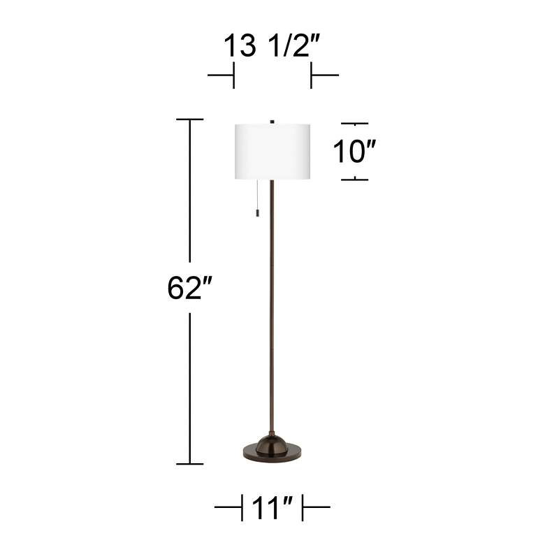 Image 5 Sprouting Marble Giclee Glow Bronze Club Floor Lamp more views