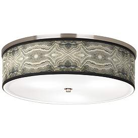 Image1 of Sprouting Marble Giclee Nickel 20 1/4" Wide Ceiling Light