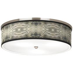 Sprouting Marble Giclee Nickel 20 1/4&quot; Wide Ceiling Light