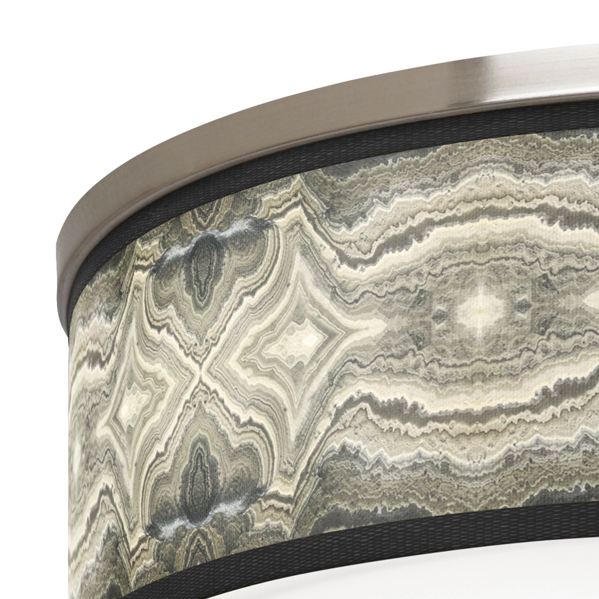 Image 2 Sprouting Marble Giclee Nickel 20 1/4" Wide Ceiling Light more views