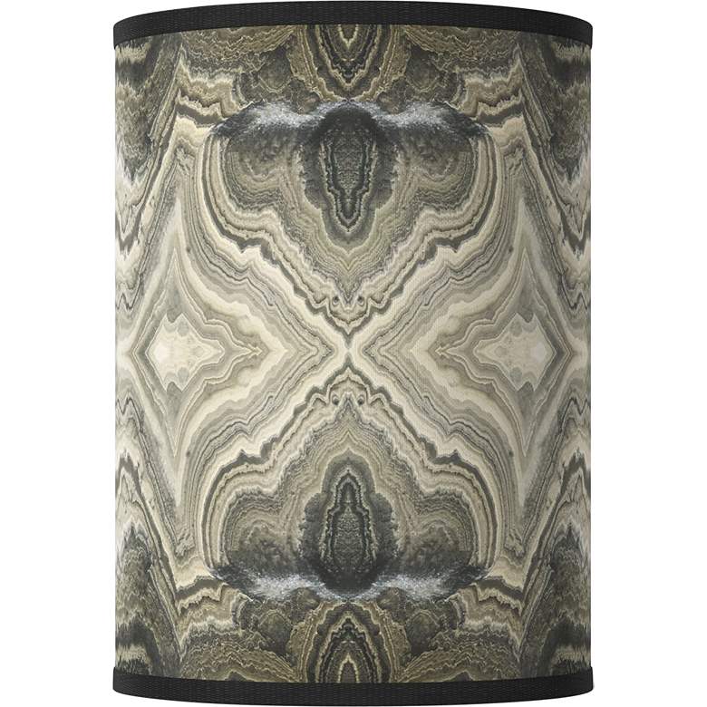 Image 1 Sprouting Marble White Giclee Cylinder Lamp Shade 8x8x11 (Spider)