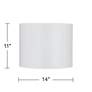 Sprouting Marble White Giclee Drum Lamp Shade 14x14x11 (Spider)