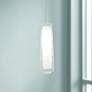 Spun 5" Wide Satin Nickel LED Mini Pendant with Clear Glass