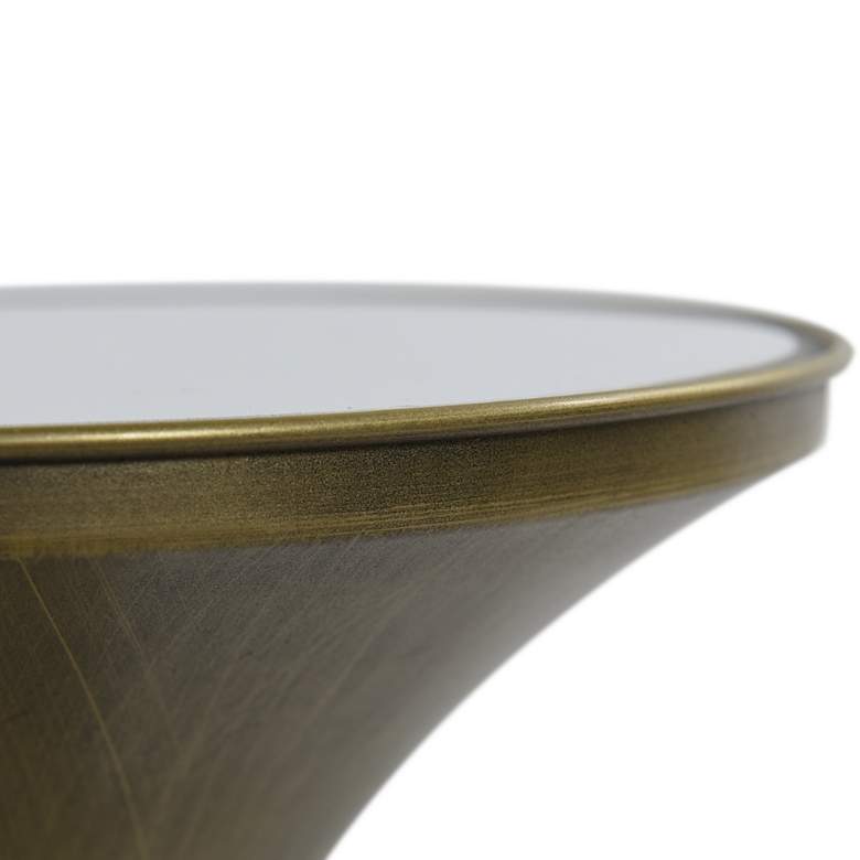 Image 5 Spun Gold Drinking Table With White Marble Top more views
