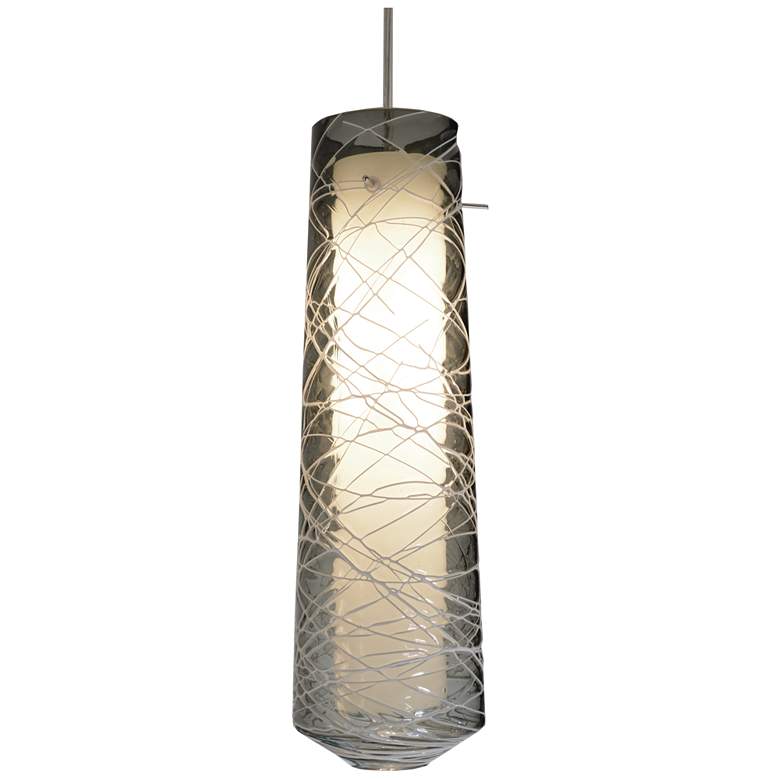 Image 1 Spun LED Pendant - 4000K - 120V - Satin Nickel - Smoke