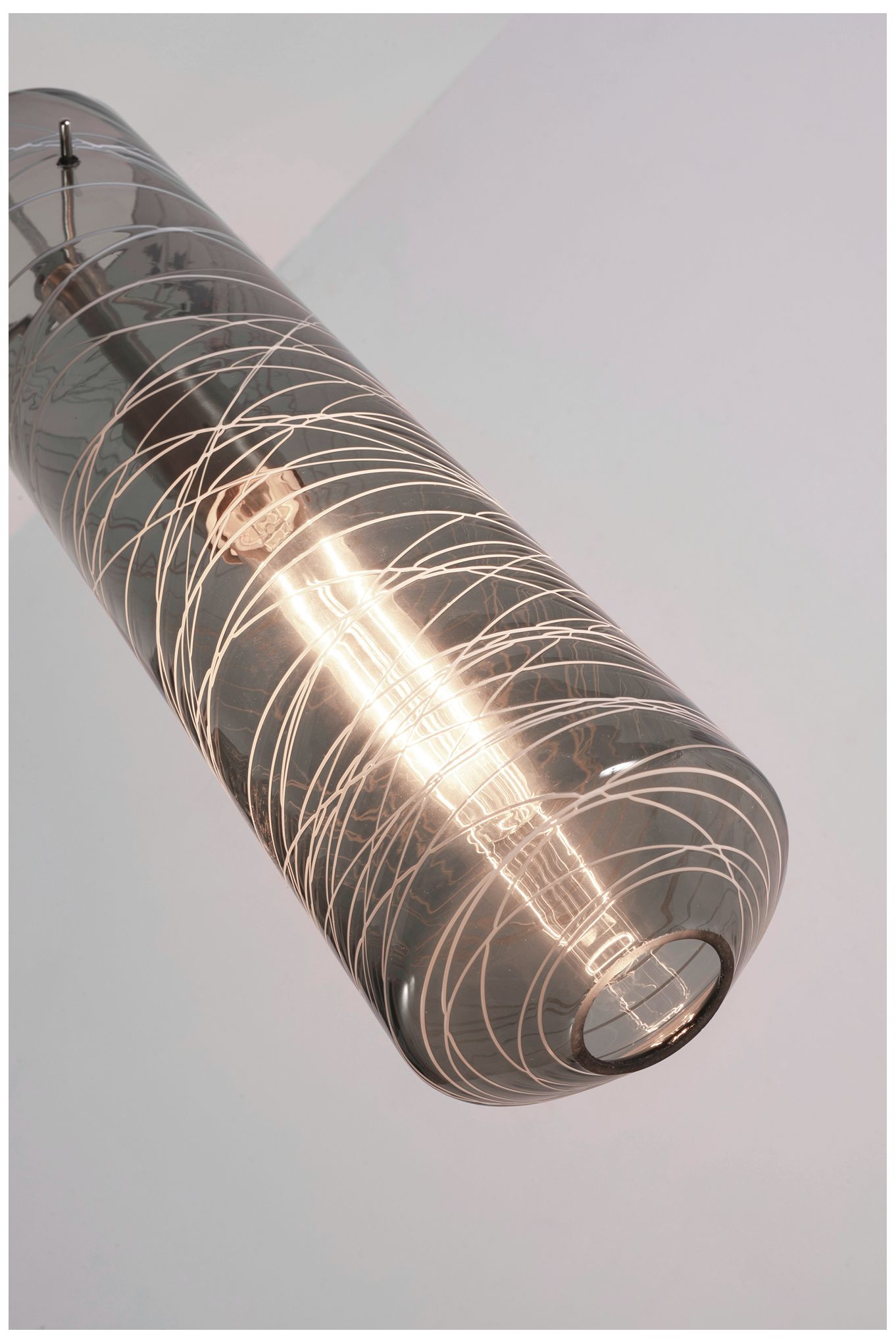 Image 3 Spun Pendant - Satin Nickel - Smoke more views