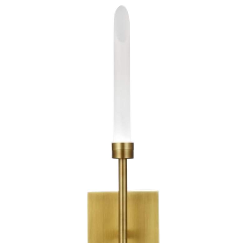 Image 3 Spur 29 3/4 inch High Aged Brass 2-Light LED Wall Sconce more views