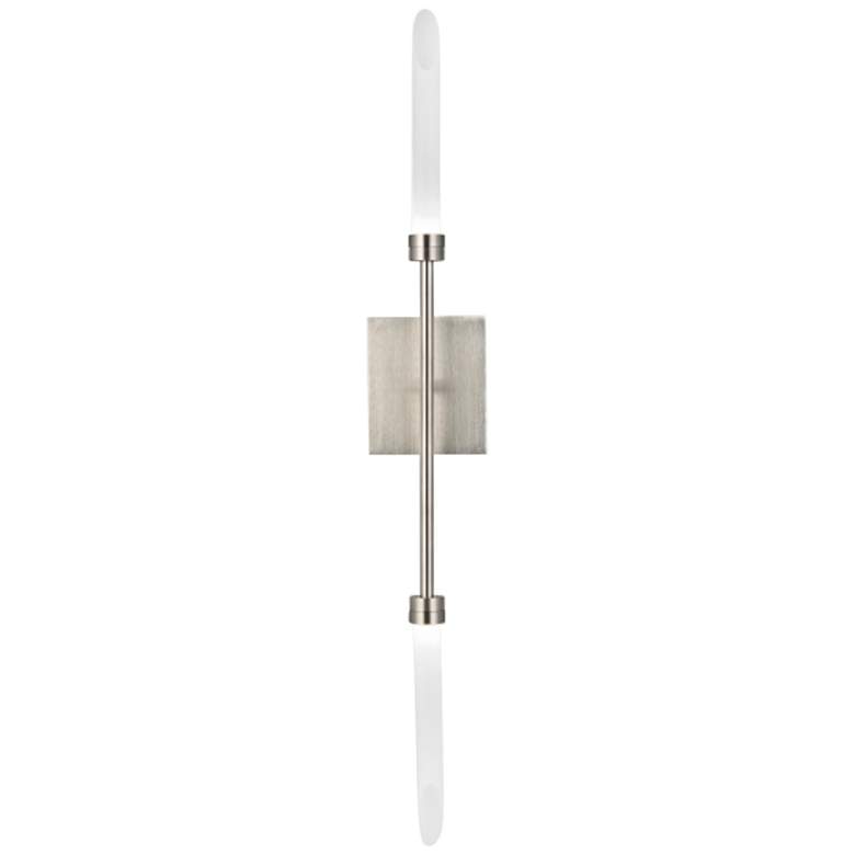 Image 1 Spur 29 3/4" High Satin Nickel 2-Light LED Wall Sconce