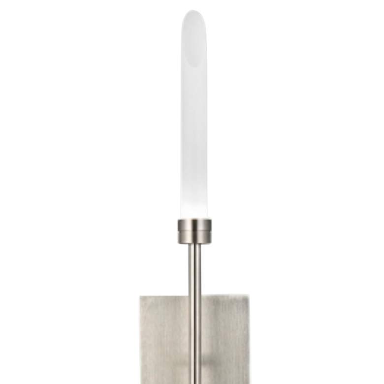 Image 2 Spur 29 3/4" High Satin Nickel 2-Light LED Wall Sconce more views