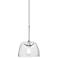 Spur 5 1/2"W Satin Nickel Clear Glass LED Mini Pendant