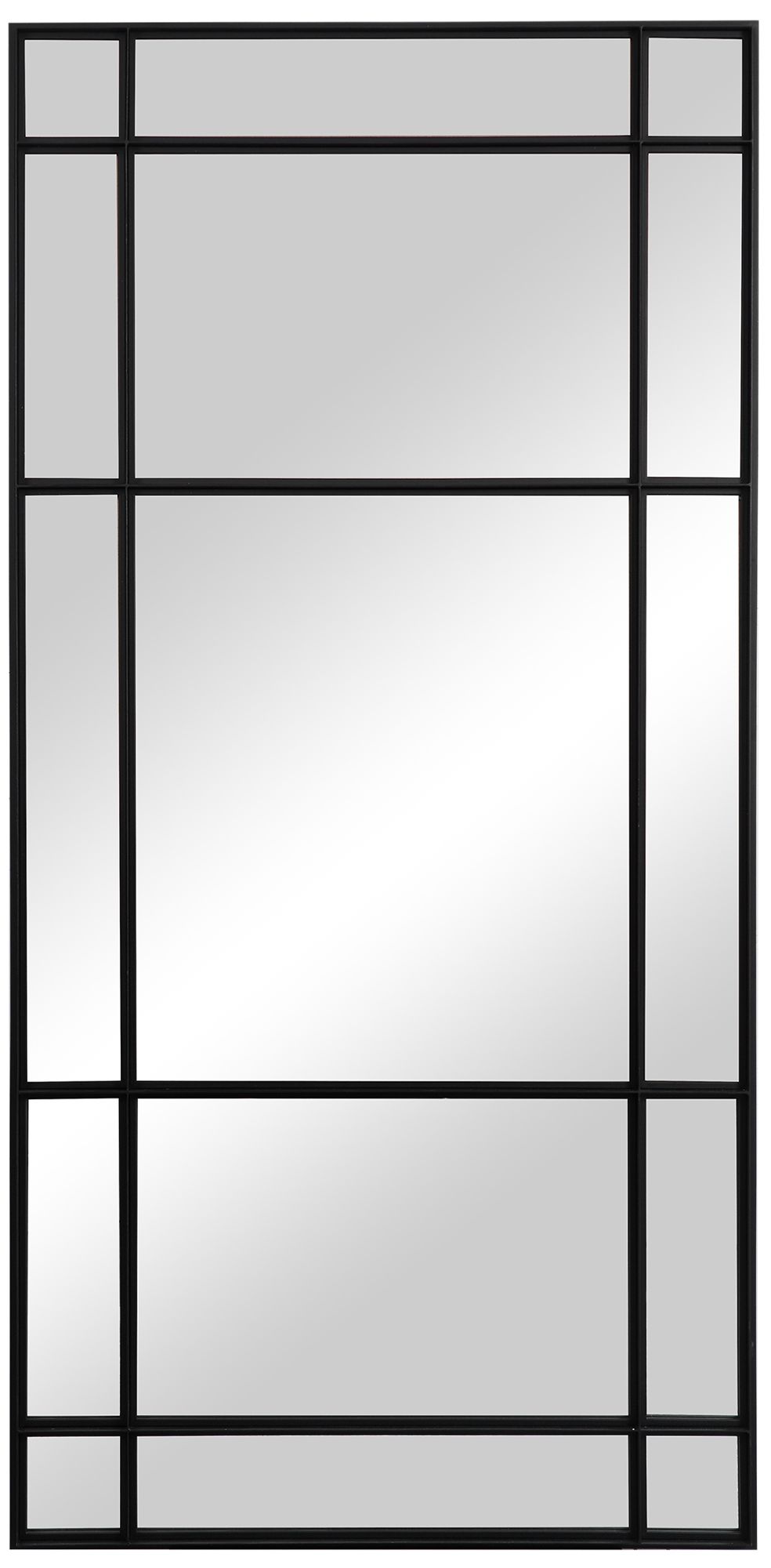 Spurgeon Black 40" x 80 1/4" Oversized Window Mirror